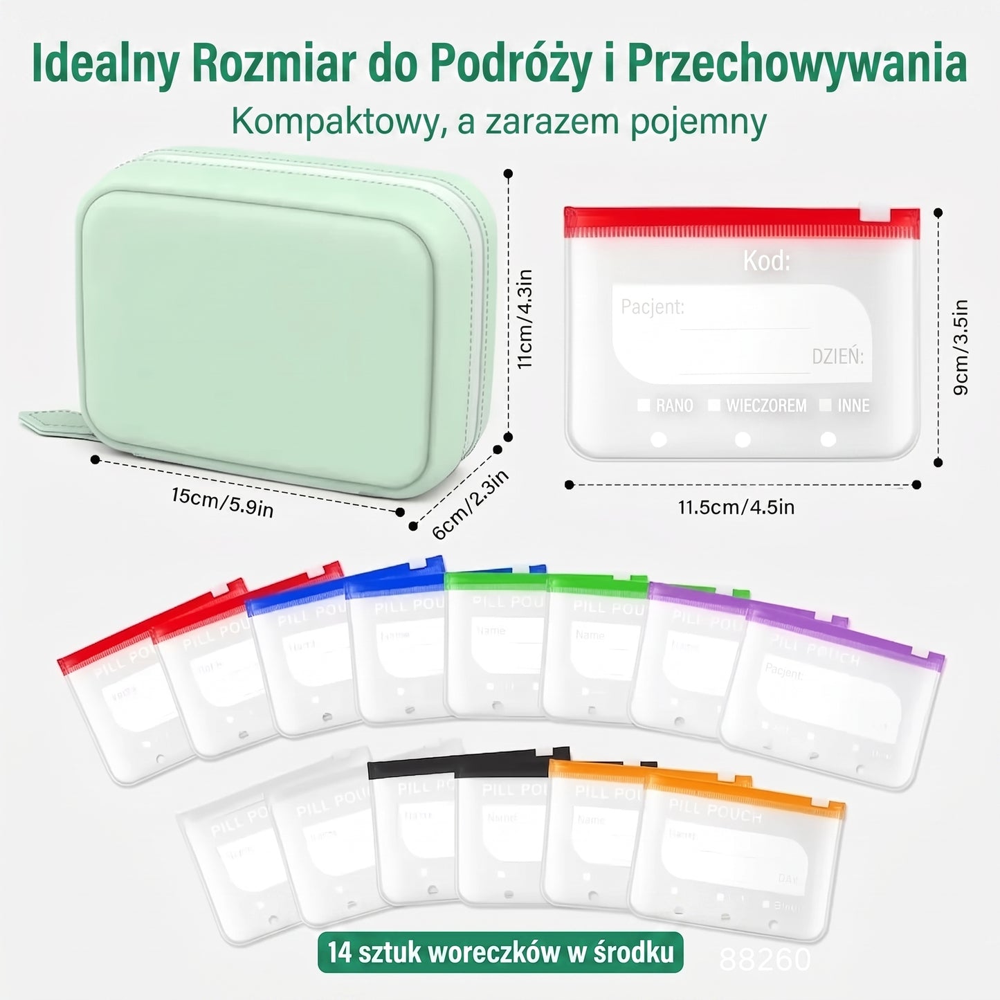 Dawkownik Premium — Organizer na Leki i Drobiazgi